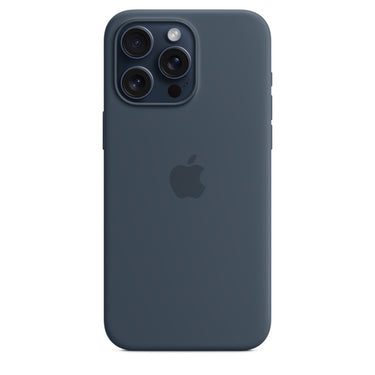 Apple iPhone 15 Pro Max Silicone Case with MagSafe Storm Blue